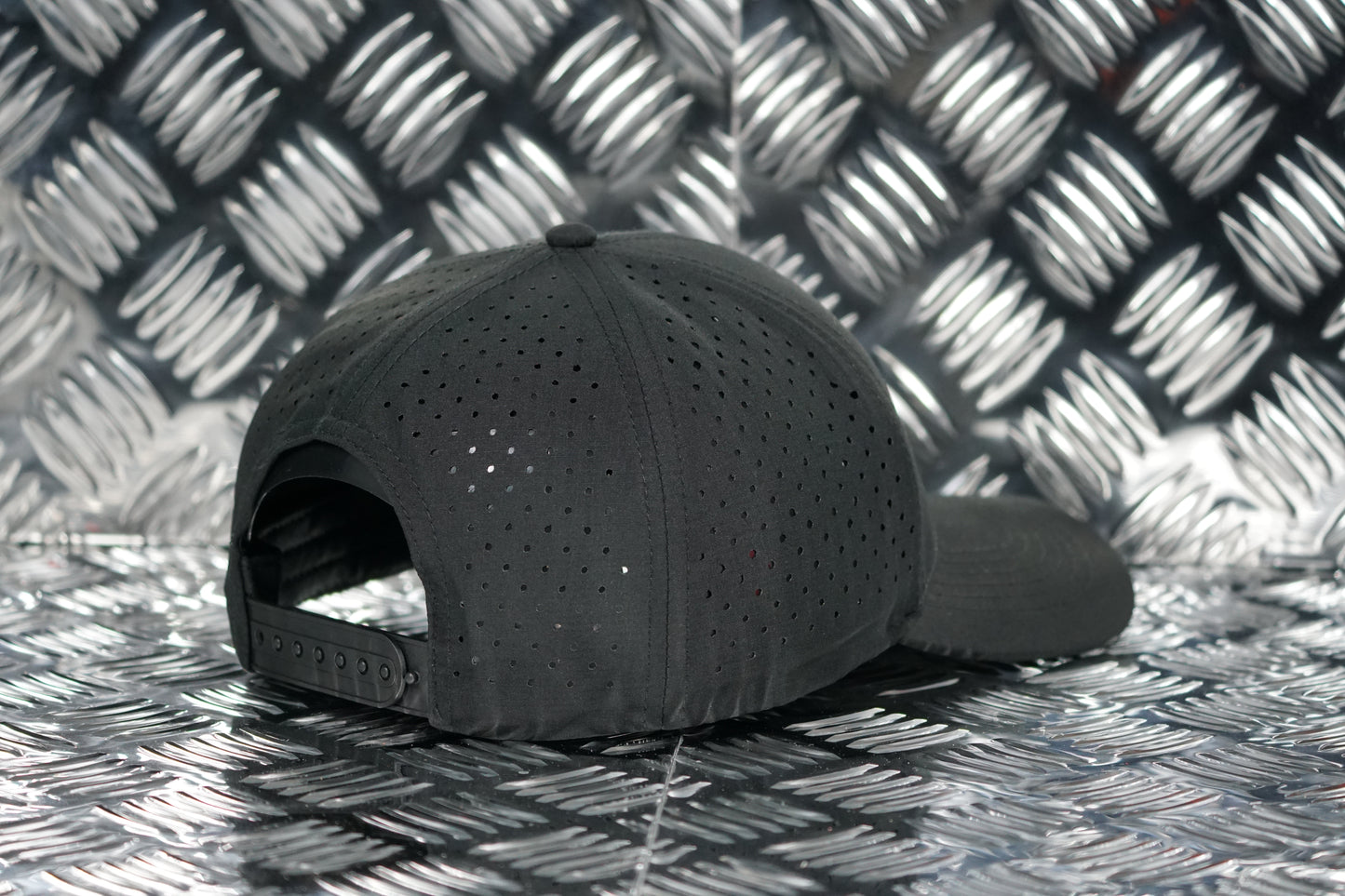 #EnjoyTheRide Laser Performance Trucker Cap - Black