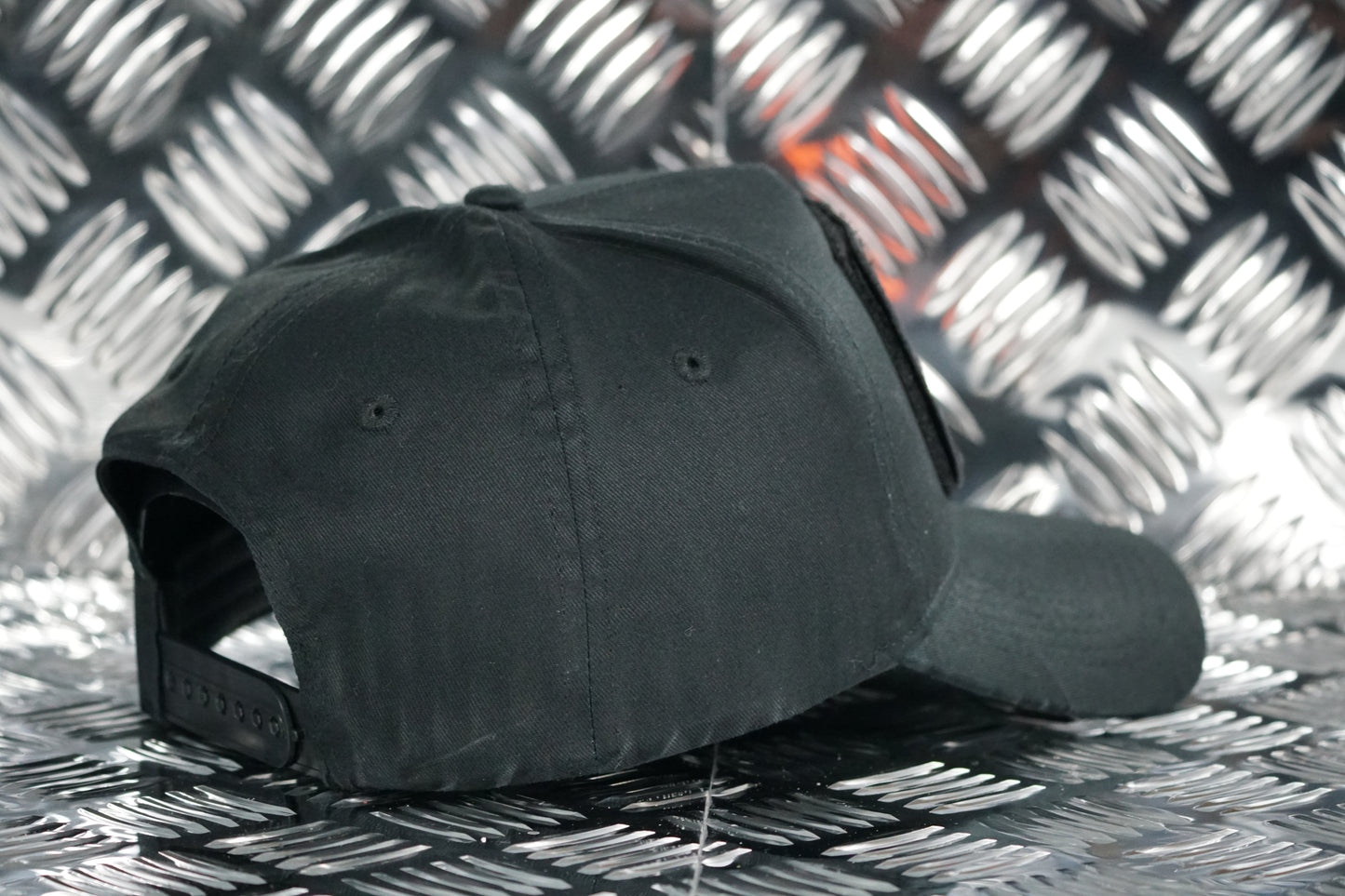 #EnjoyTheRide 5 Panel Removable Patch Cap - Black