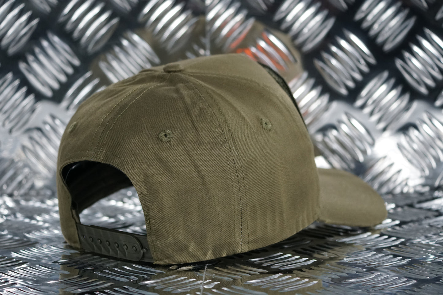 #EnjoyTheRide 5 Panel Removable Patch Cap - Military Green