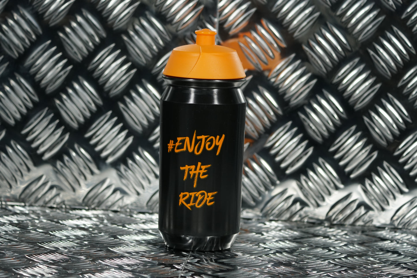 #EnjoyTheRide Black and Orange 500ml Tacx Shiva Bottle