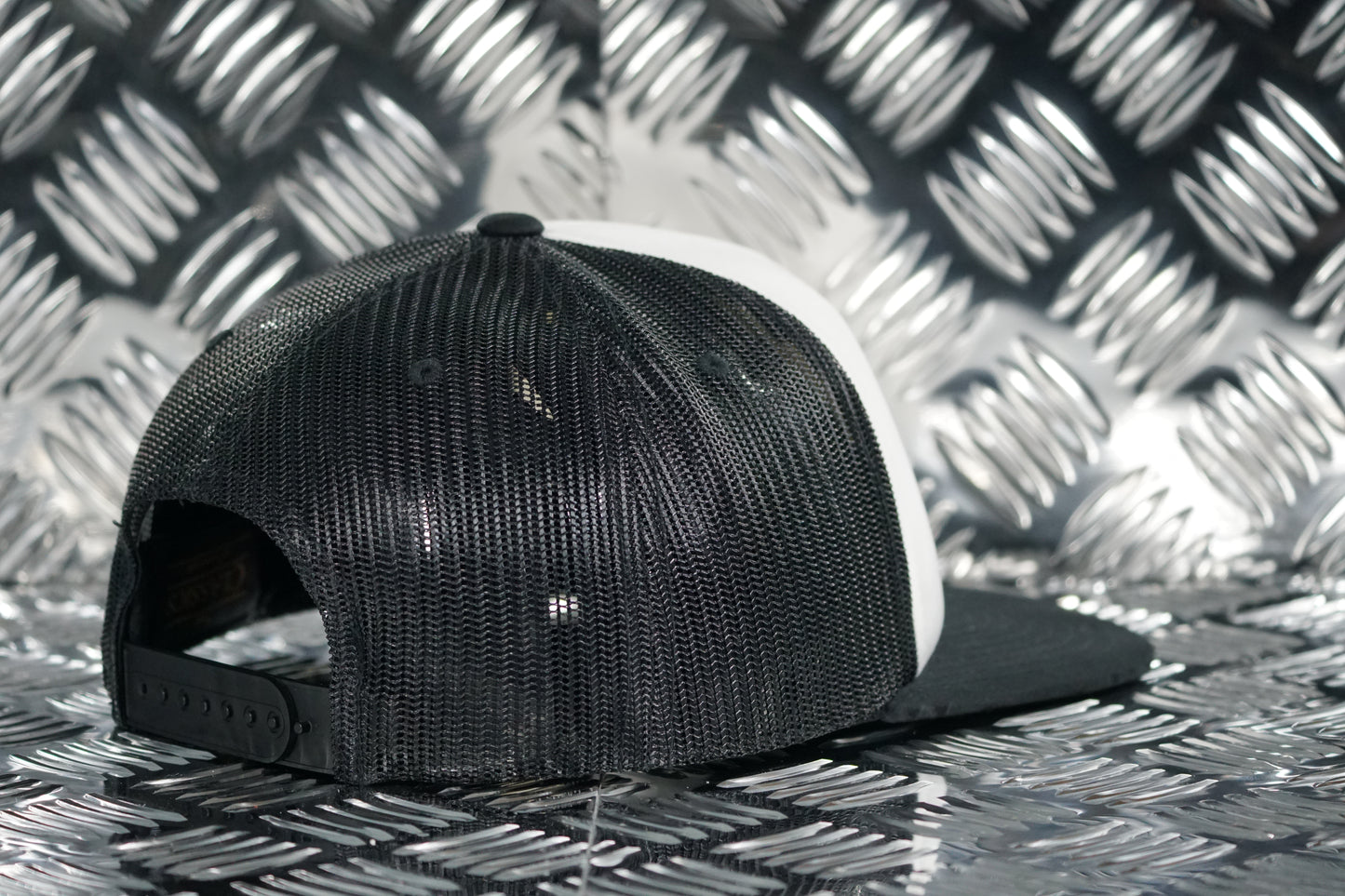 #EnjoyTheRide 5 Panel Foam Trucker Cap - Black and White