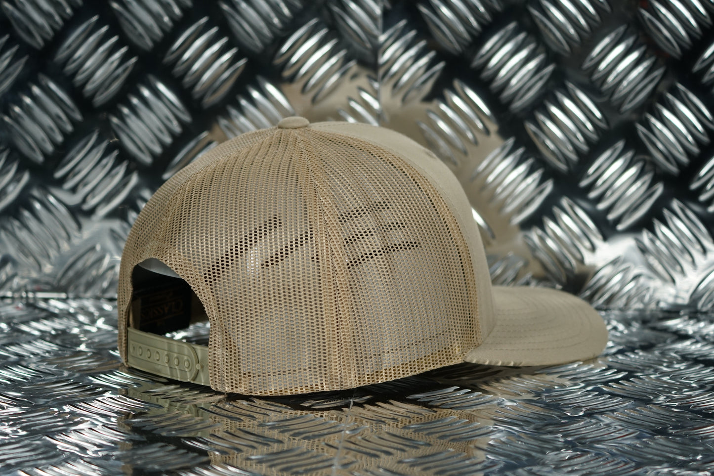 #EnjoyTheRide 6 Panel Retro Trucker Cap - Khaki