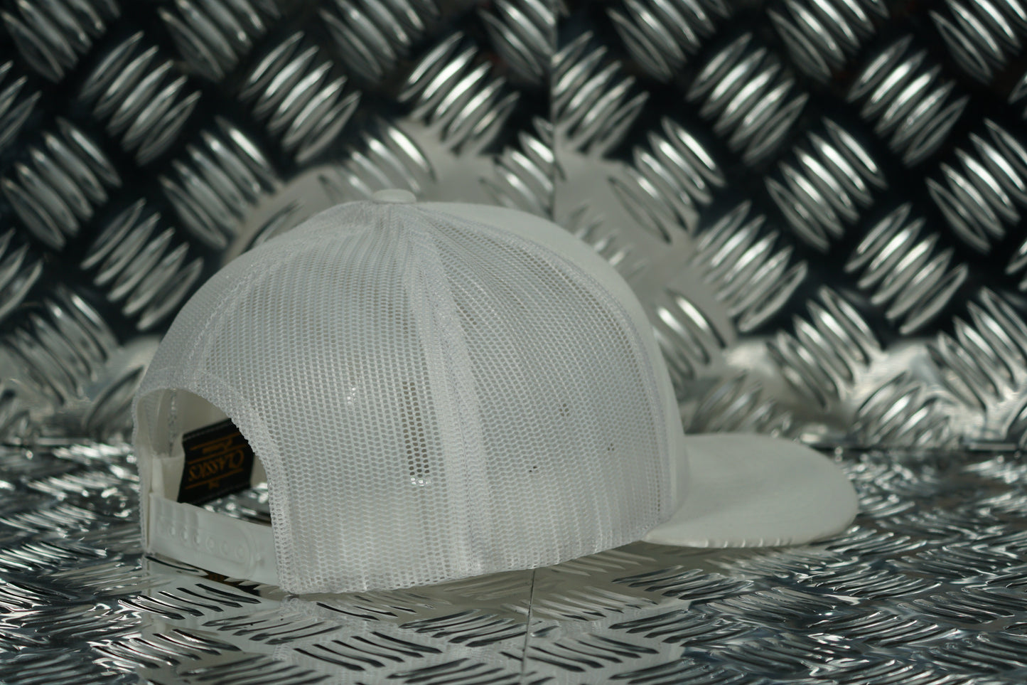 #EnjoyTheRide 6 Panel Retro Trucker Cap - White and Black