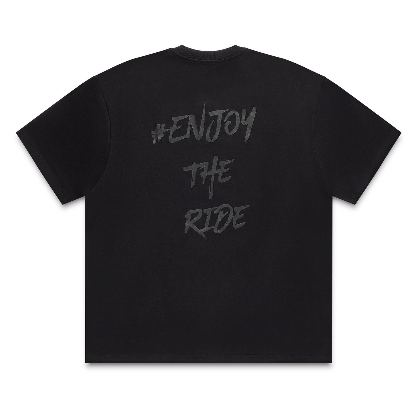 #EnjoyTheRide Black Unisex Oversize Short Sleeve T-Shirt - The Black One